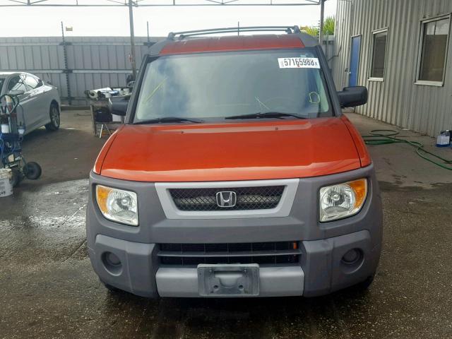 5J6YH28583L004530 - 2003 HONDA ELEMENT EX ORANGE photo 9