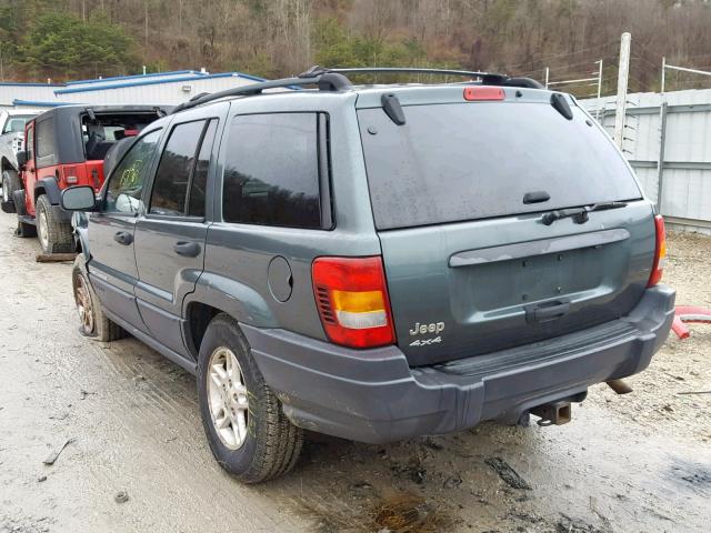 1J8GW48S14C234798 - 2004 JEEP GRAND CHER GREEN photo 3