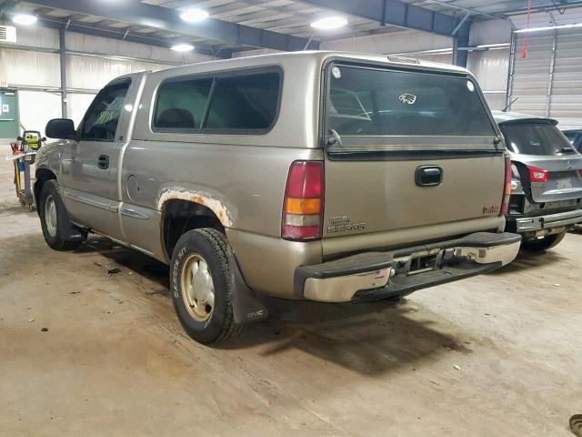 1GTEC14V2XZ528296 - 1999 GMC NEW SIERRA TAN photo 3