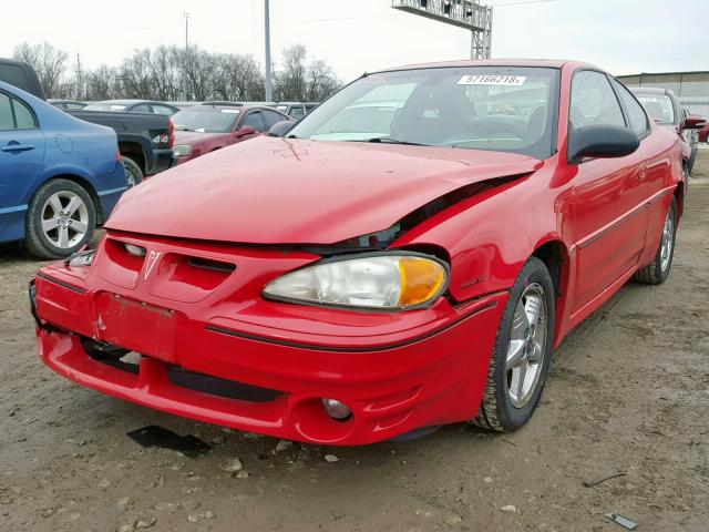 1G2NW12E43C226133 - 2003 PONTIAC GRAND AM G RED photo 2