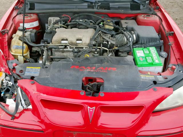 1G2NW12E43C226133 - 2003 PONTIAC GRAND AM G RED photo 7