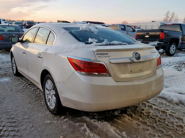 1G4GC5ER9CF293288 - 2012 BUICK LACROSSE WHITE photo 3