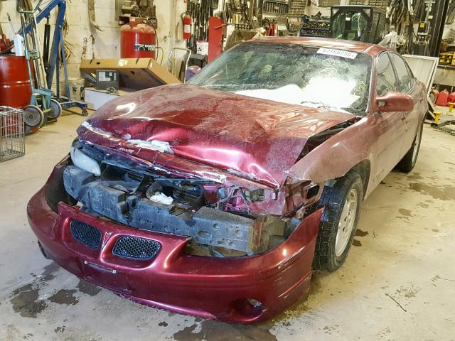 1G2WK52J33F172262 - 2003 PONTIAC GRAND PRIX RED photo 2