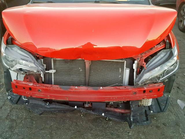 JTKJF5C7XFJ001323 - 2015 TOYOTA SCION TC RED photo 7