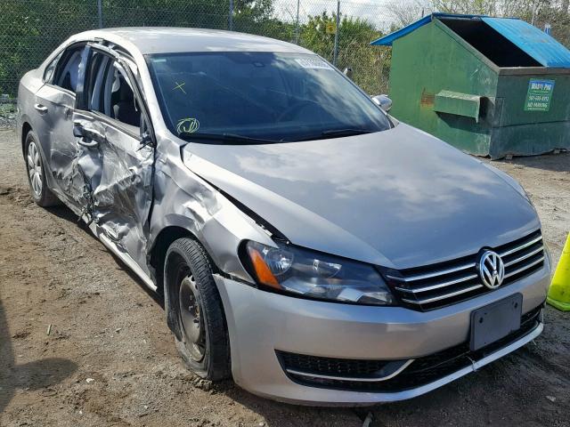 1VWAP7A36DC002466 - 2013 VOLKSWAGEN PASSAT S SILVER photo 1