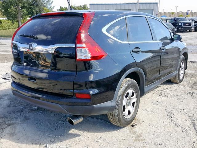 2HKRM3H36FH543151 - 2015 HONDA CR-V LX BLACK photo 4