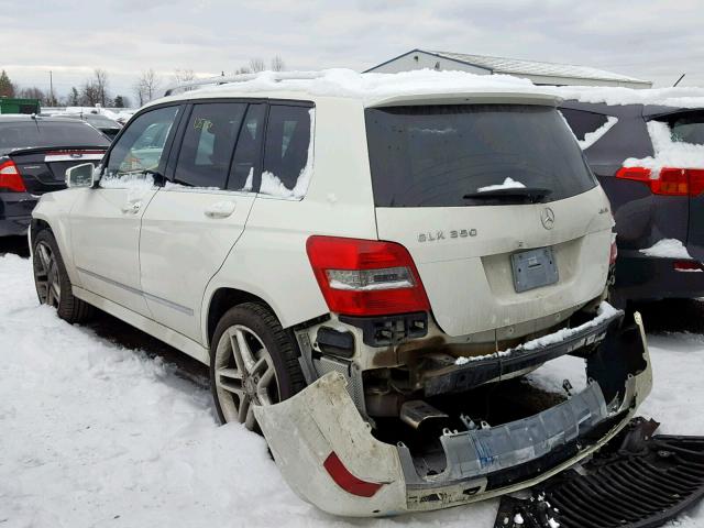 WDCGG8HB1CF772419 - 2012 MERCEDES-BENZ GLK 350 4M WHITE photo 3