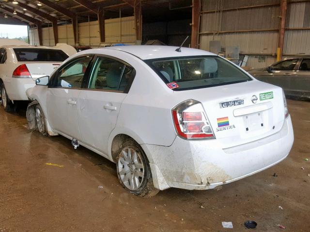 3N1AB61E28L678665 - 2008 NISSAN SENTRA 2.0 WHITE photo 3