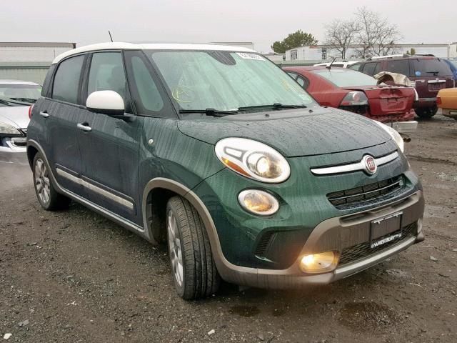 ZFBCFADHXGZ037597 - 2016 FIAT 500L TREKK GREEN photo 1