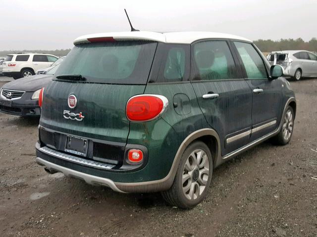 ZFBCFADHXGZ037597 - 2016 FIAT 500L TREKK GREEN photo 4