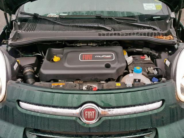 ZFBCFADHXGZ037597 - 2016 FIAT 500L TREKK GREEN photo 7