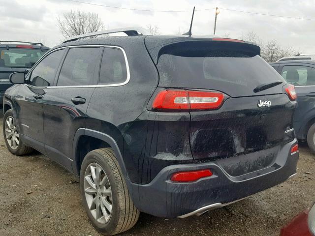 1C4PJLDB6HD233667 - 2017 JEEP CHEROKEE L BLACK photo 3