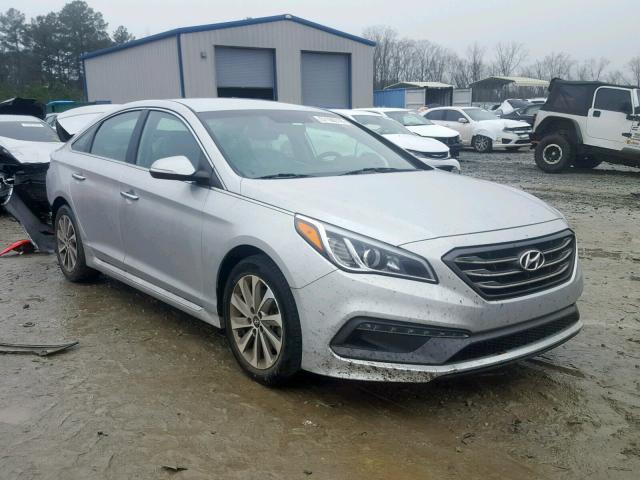 5NPE34AF9FH072401 - 2015 HYUNDAI SONATA SPO SILVER photo 1