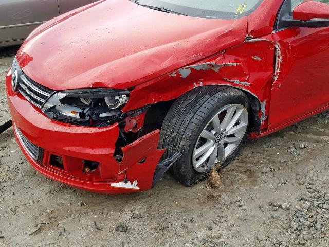 WVWBW8AH1EV002148 - 2014 VOLKSWAGEN EOS KOMFOR RED photo 9