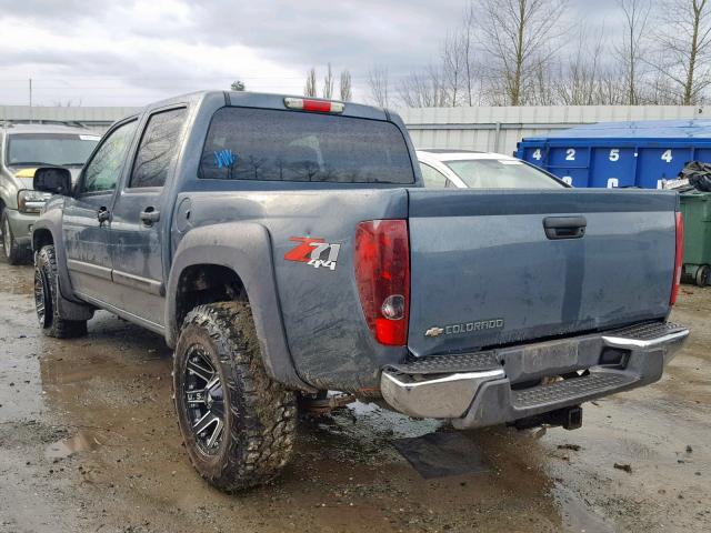 1GCDT136268255175 - 2006 CHEVROLET COLORADO BLUE photo 3