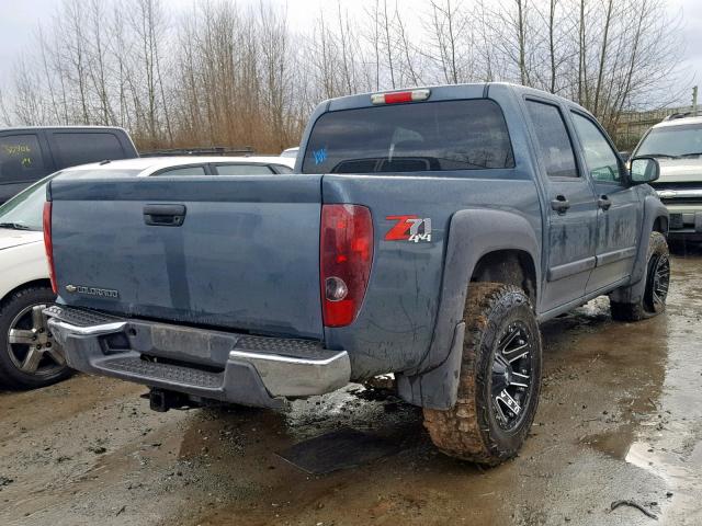 1GCDT136268255175 - 2006 CHEVROLET COLORADO BLUE photo 4