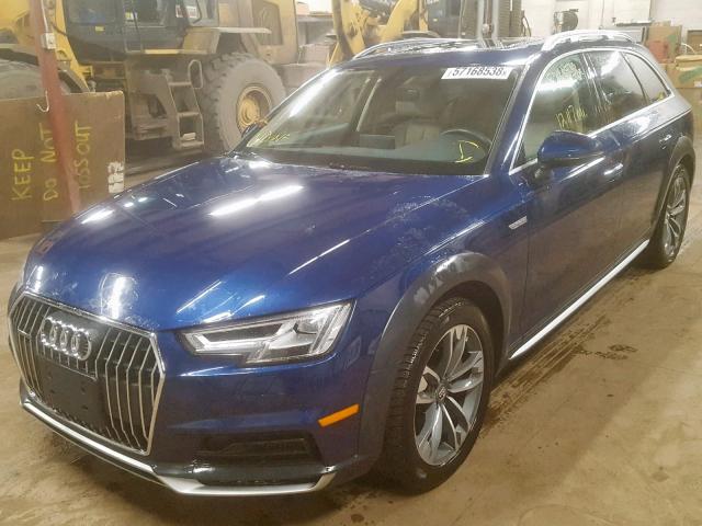 WA18NBF45JA128377 - 2018 AUDI A4 ALLROAD BLUE photo 2