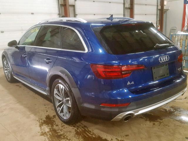 WA18NBF45JA128377 - 2018 AUDI A4 ALLROAD BLUE photo 3