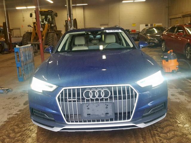 WA18NBF45JA128377 - 2018 AUDI A4 ALLROAD BLUE photo 9