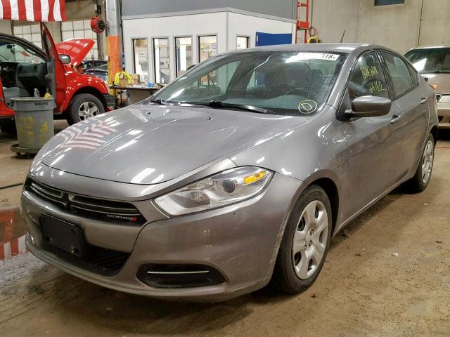 1C3CDFAH7DD215838 - 2013 DODGE DART SE GRAY photo 2