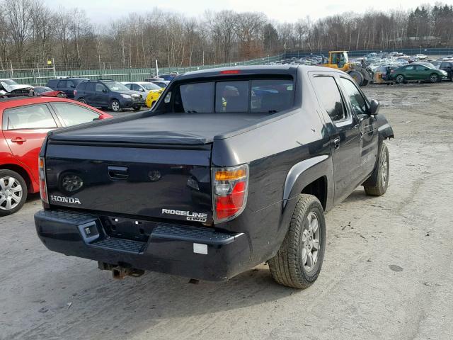 2HJYK163X8H531259 - 2008 HONDA RIDGELINE BLACK photo 4