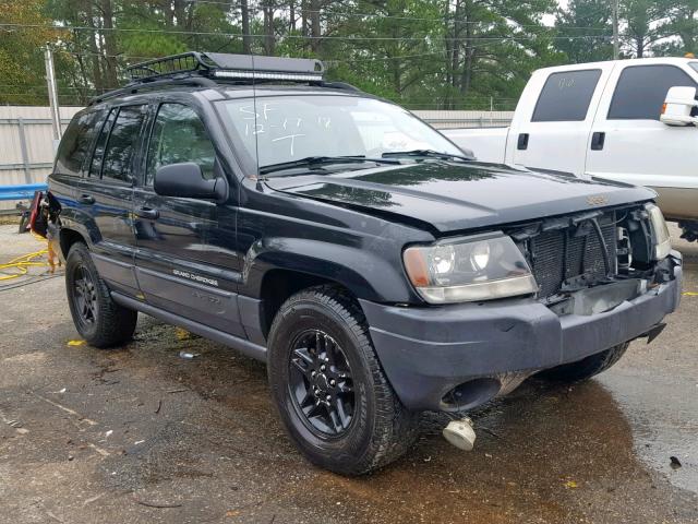 1J4GW48N74C399511 - 2004 JEEP GRAND CHER BLACK photo 1