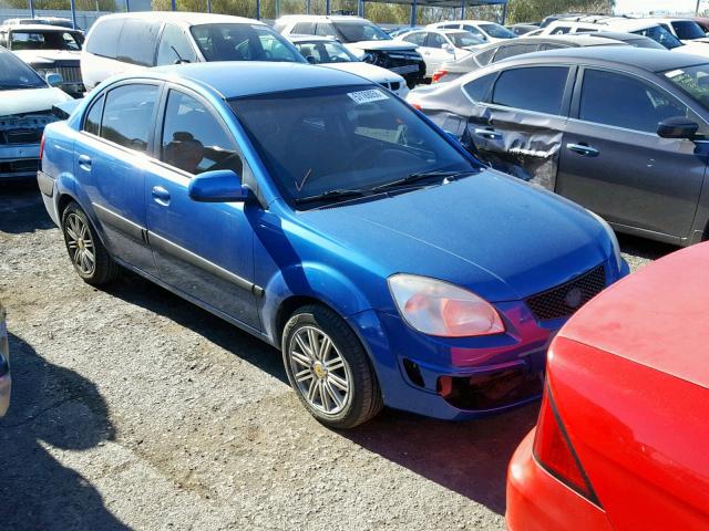 KNADE123966135402 - 2006 KIA RIO BLUE photo 1