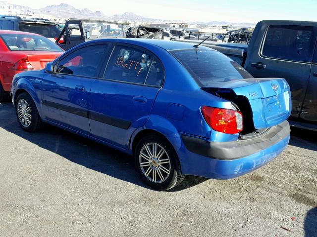 KNADE123966135402 - 2006 KIA RIO BLUE photo 3