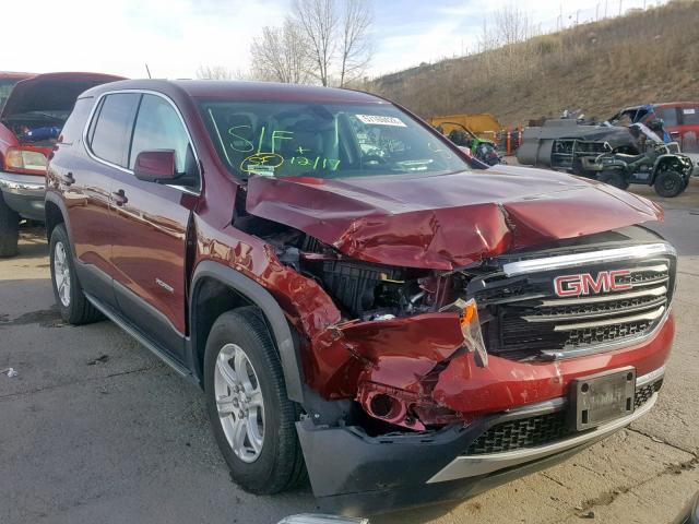 1GKKNKLA5HZ161594 - 2017 GMC ACADIA SLE BURGUNDY photo 1