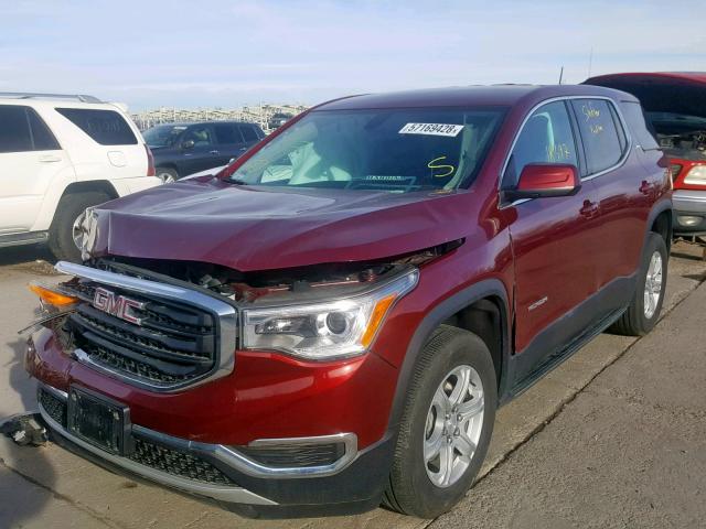 1GKKNKLA5HZ161594 - 2017 GMC ACADIA SLE BURGUNDY photo 2