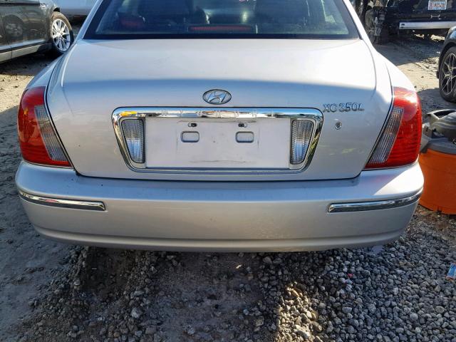 KMHFU45E75A422242 - 2005 HYUNDAI XG 350 SILVER photo 9