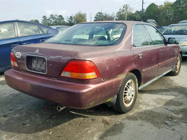 JH4UA2652TC013802 - 1996 ACURA 2.5TL BURGUNDY photo 4