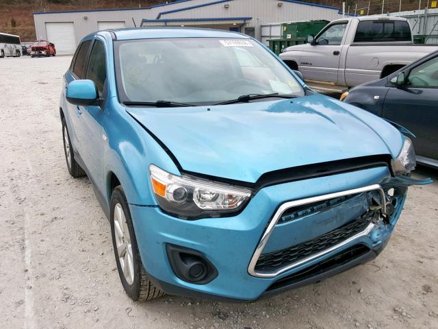 4A4AP3AU3EE005750 - 2014 MITSUBISHI OUTLANDER BLUE photo 1