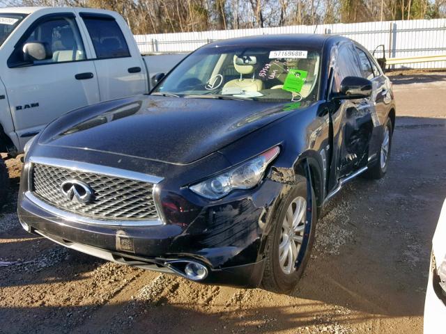 JN8CS1MU0HM142688 - 2017 INFINITI QX70 BLACK photo 2