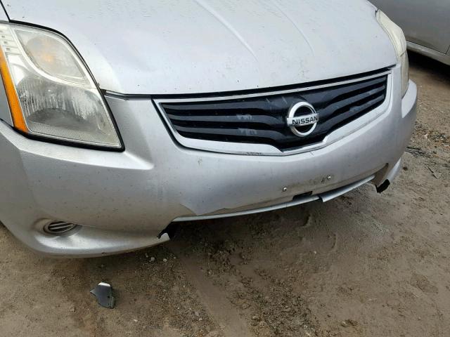 3N1AB6APXBL624555 - 2011 NISSAN SENTRA 2.0 SILVER photo 9