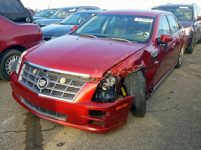 1G6DC67A780211091 - 2008 CADILLAC STS RED photo 2