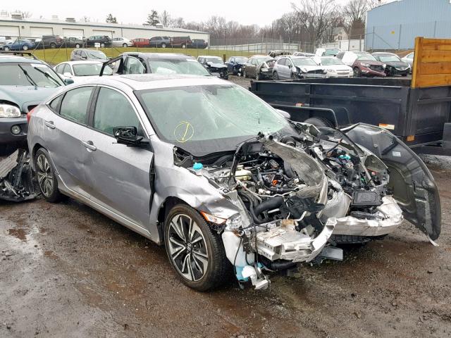 19XFC1F72JE200401 - 2018 HONDA CIVIC EXL SILVER photo 1