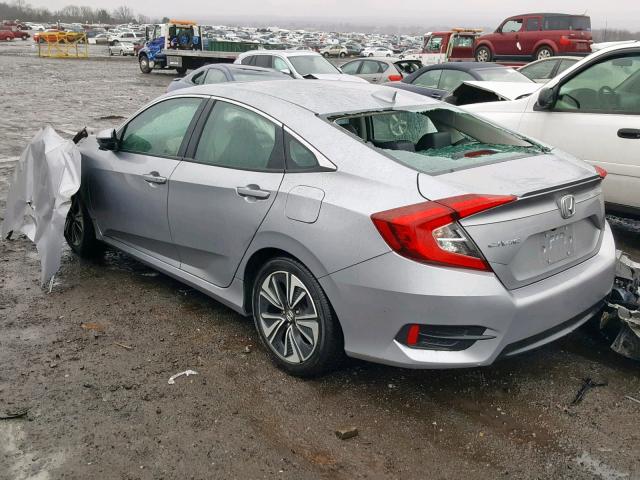 19XFC1F72JE200401 - 2018 HONDA CIVIC EXL SILVER photo 3