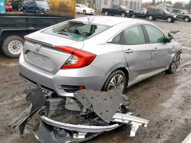 19XFC1F72JE200401 - 2018 HONDA CIVIC EXL SILVER photo 4