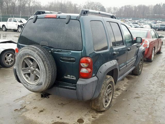 1J4GL38K75W651024 - 2005 JEEP LIBERTY RE GREEN photo 4