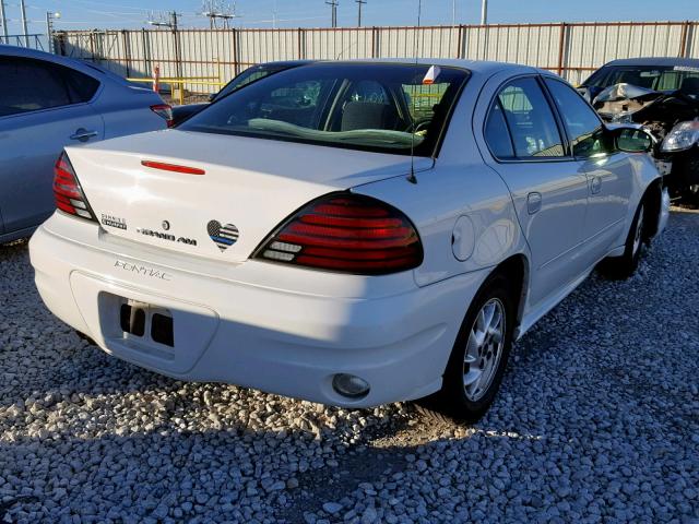 1G2NE52E15M205506 - 2005 PONTIAC GRAND AM S WHITE photo 4