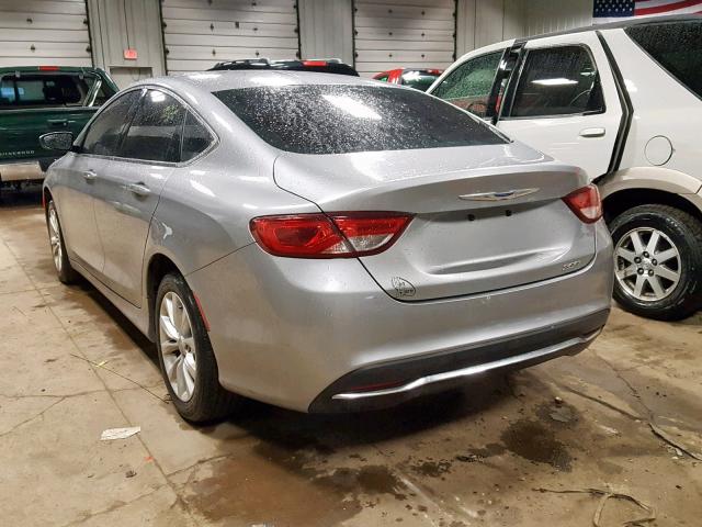 1C3CCCAB6FN555993 - 2015 CHRYSLER 200 LIMITE GRAY photo 3