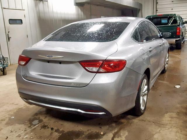 1C3CCCAB6FN555993 - 2015 CHRYSLER 200 LIMITE GRAY photo 4