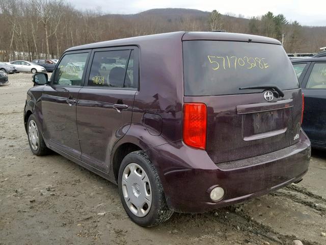 JTLKE50E881039965 - 2008 TOYOTA SCION XB Күлгін фото 3