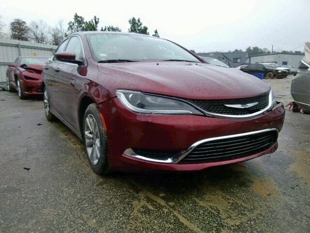 1C3CCCAB4GN120438 - 2016 CHRYSLER 200 LIMITE BURGUNDY photo 1