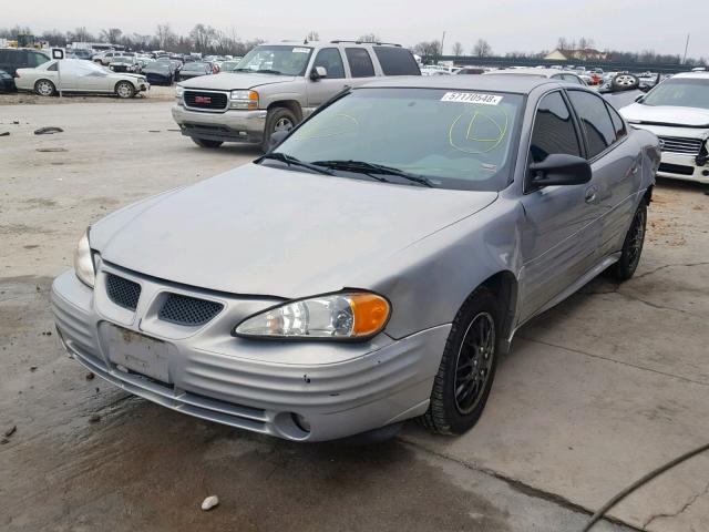 1G2NE52T9YM808450 - 2000 PONTIAC GRAND AM S SILVER photo 2