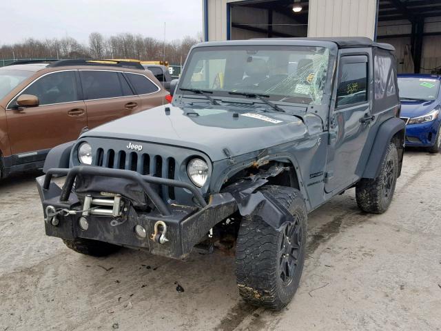 1C4AJWAG3EL148133 - 2014 JEEP WRANGLER S GRAY photo 2