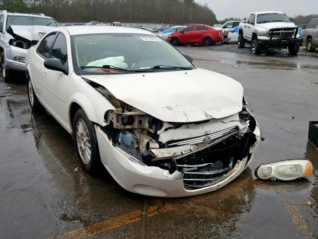 1C3EL46X84N381344 - 2004 CHRYSLER SEBRING LX WHITE photo 1