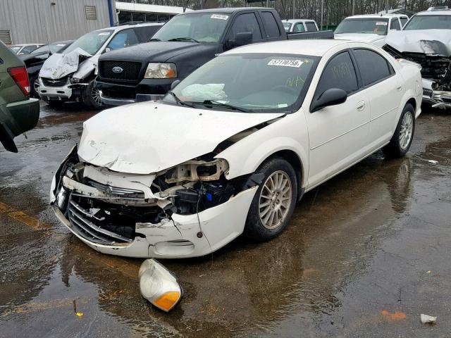 1C3EL46X84N381344 - 2004 CHRYSLER SEBRING LX WHITE photo 2