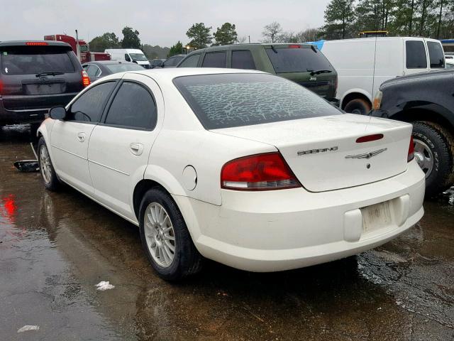 1C3EL46X84N381344 - 2004 CHRYSLER SEBRING LX WHITE photo 3